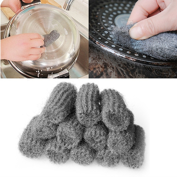 Visit to Buy] Steel Wool Cleaning Ball Pot Stove Cleaning Brushes