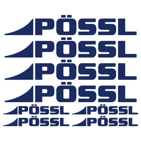 Autocollants Sticker Pössl XL Camping-car Caravane - Lot De 8 Pièces, Neuf, Marque RawiSticker