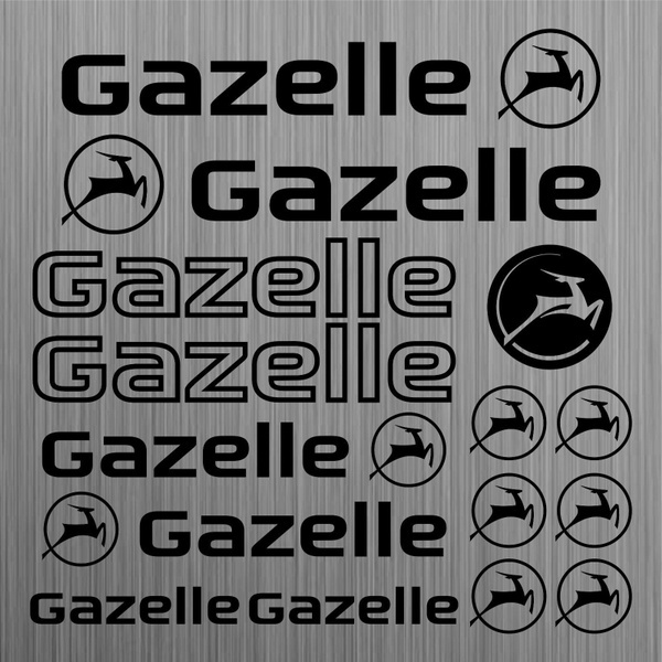Gazelle aufkleber sticker decal fahrrad bike 15 Stücke Pieces | Wish