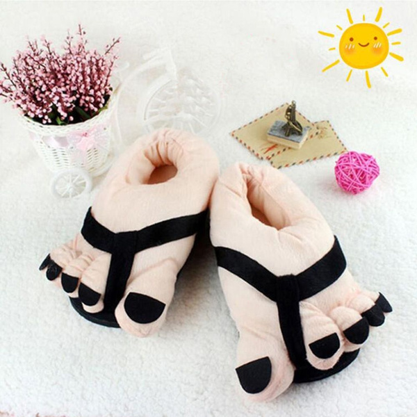 Novelty discount feet slippers