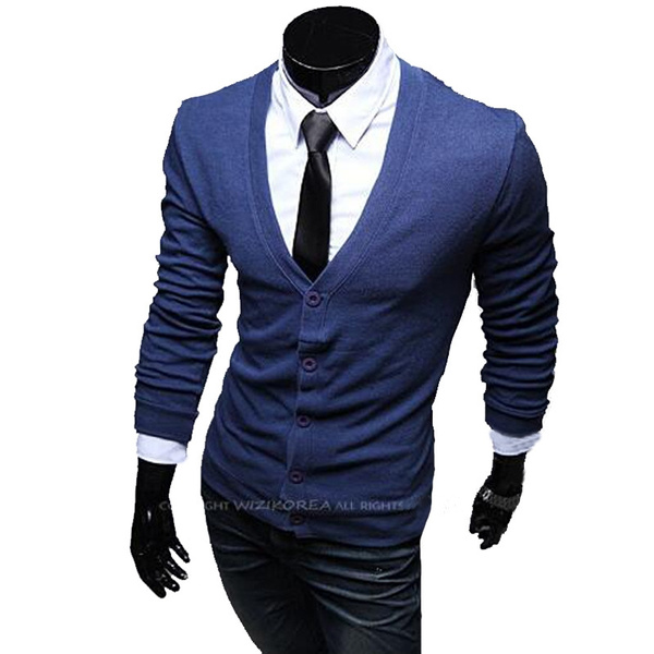 thin mens cardigan