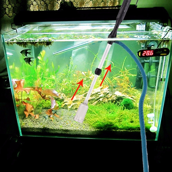 Battery Operated Powered Syphon Vacuum Gravel Siphon Fish Tank Aquarium