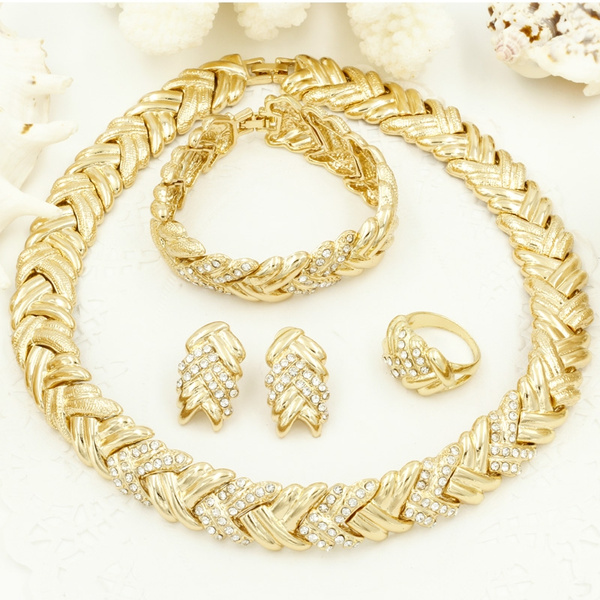 Dubai Gold Plated Necklace Jewelry Women's Fashion Chain Necklace