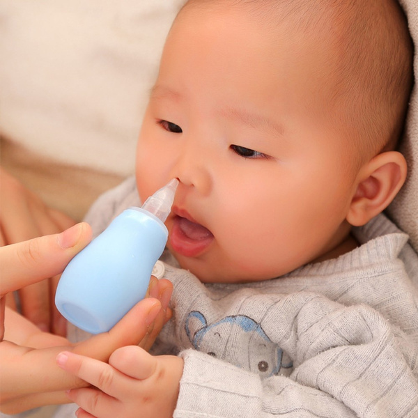 Baby Kids Safe Nose Cleaner Vacuum Suction Nasal Mucus Runny  Aspirator Inhal xc 
