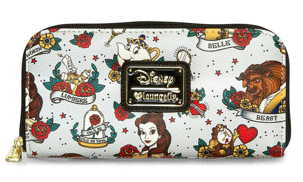 Beauty and the discount beast loungefly wallet