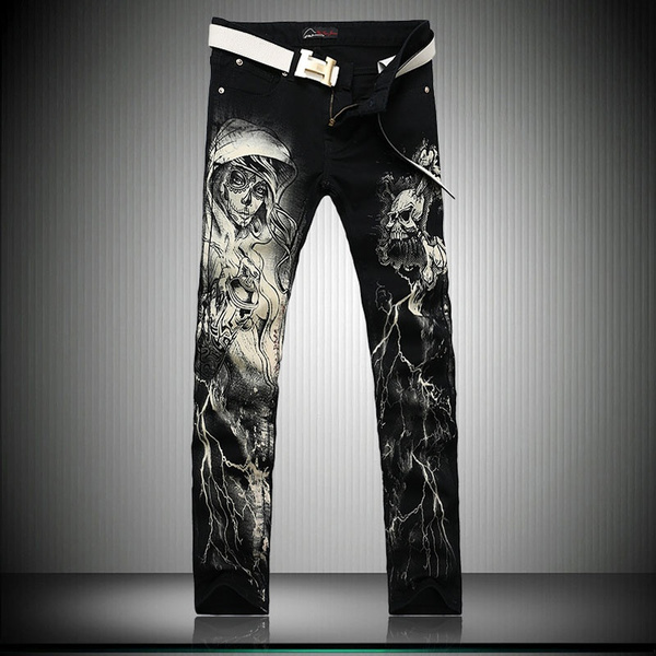 new printed jeans