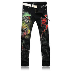 Goth, skull, pants, painted