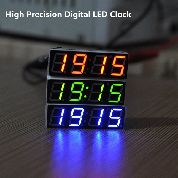 3 in 1 Red LED Digital DS3231SN Clock Temperature Voltage Module DIY Electronic 