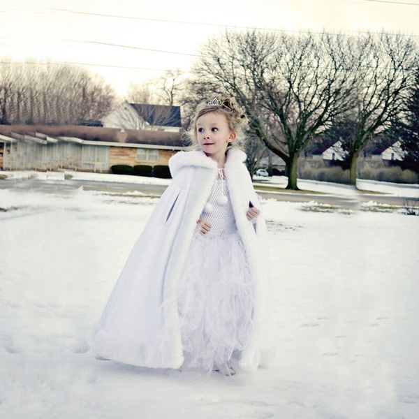 Girls white sale winter dress