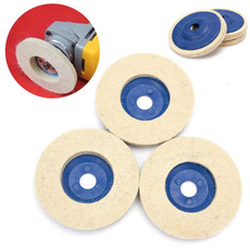 3pcs 100mm 4inch Wool Buffing Grinding Wheel Felt Polishing Discs Pads Set Blue New