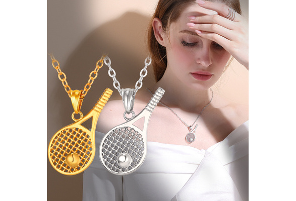 tennis racket pendant