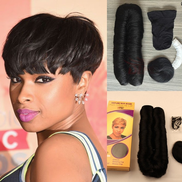 New Arrival Cheap Pixie Cut 1 Pack Short Human Hair Weave Unprocessed 28  Pieces Weave for African Americans Best Indian Hair Extension | Wish