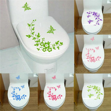 toilet, Bathroom, Fashion, Butterflies