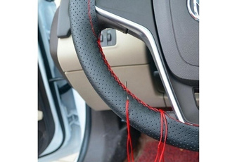 Fashion Accessory, leathersteeringwheelcover, Breathable, Car Accessories
