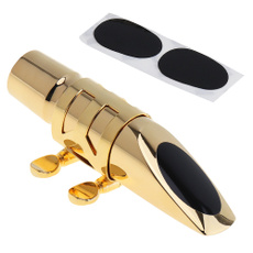 saxophoneaccessorie, metalsaxmouthpiece, Jewelry, gold