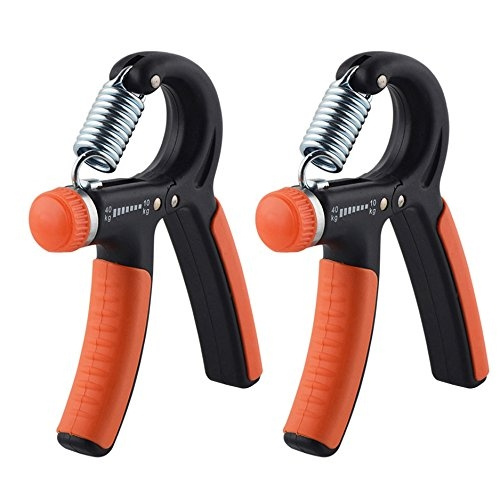 2 Pack Hand Grip Strengthener Strength Trainer 22-88 Lbs Athletes Pianists Kids 