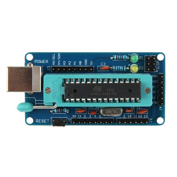Diy Atmega328p Development Board For Arduino Uno R3 Bootloader Project Jup Wish
