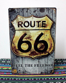 route66, Collectibles, Decor, metalsign