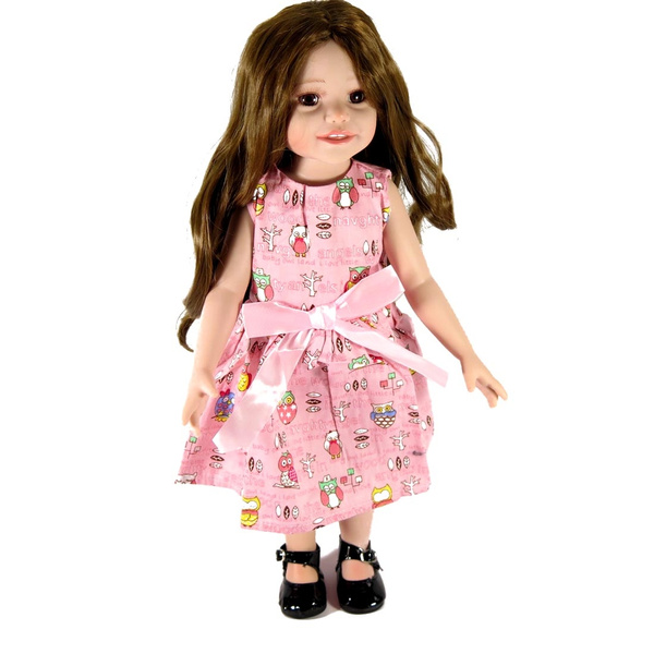 Doll Girl Handmade Pink Party Dress 
