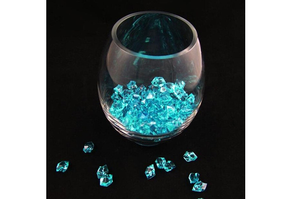 200pcs Acrylique Cristal Ice rock stones Aquarium Vase Gemmes Table Mariage Décor TB 