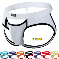 Men's Sexy Cotton Hollow-out U Convex Underwear Gay Backless Jock Strap