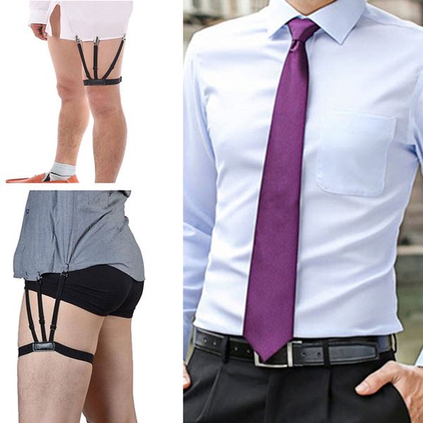 male garter belt for dress shirt