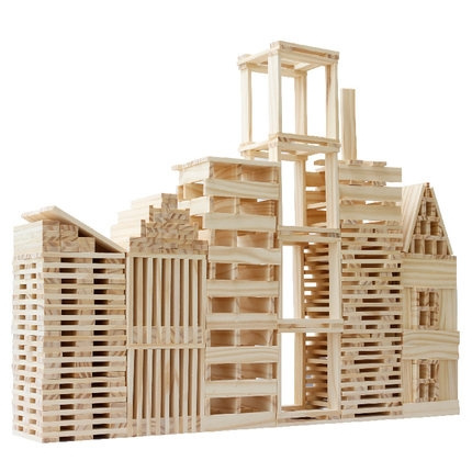 Hand Crafted Wooden Building Blocks, Eco Friendly Natural Suitable for  18months, FSC Approved 100 % Natural Locally Sourced Timber 