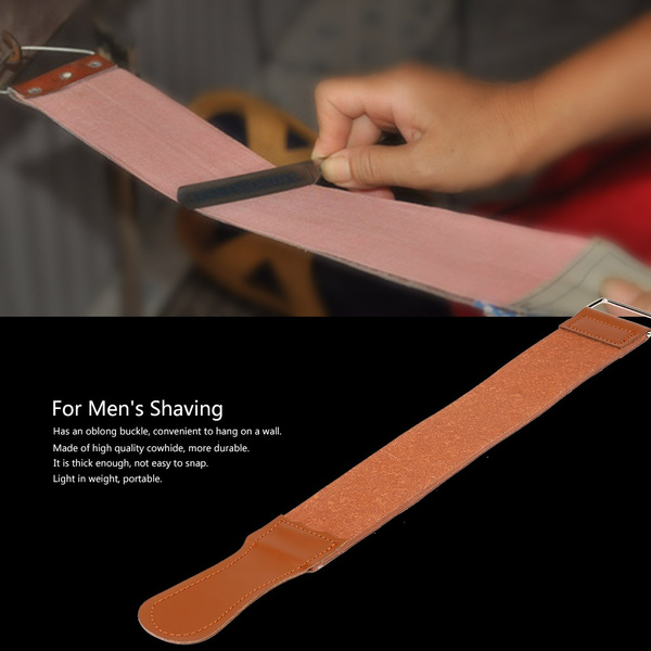 Leather Razor Strop Shaving Sharpener Strap Barber Straight Razor Knife  Sharpening Belt