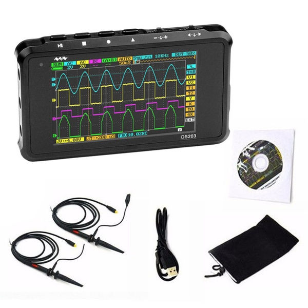 Mini DSO203 DS203 digital Oscilloscope ARM Nano portable 8MHz bandwidth ...