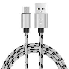 1M/2M/3Meter Knitting Micro USB Data Sync Charging Cable For Samsung Huawei LG HTC
