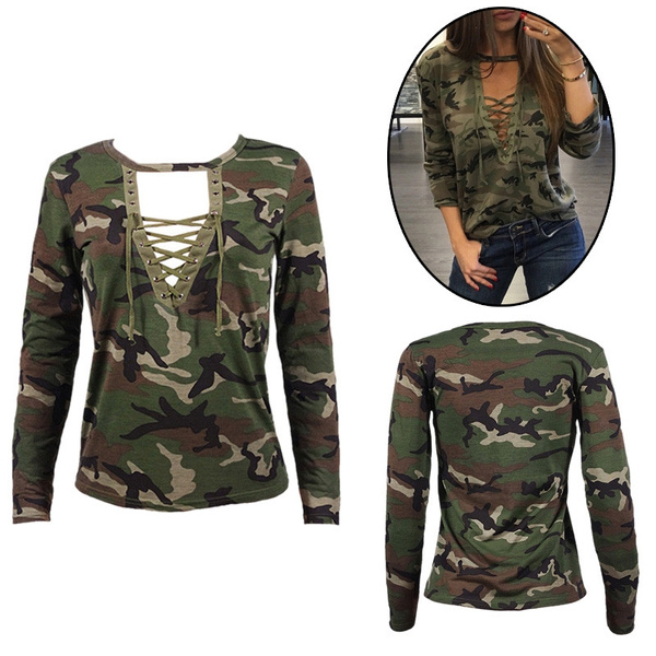 Camouflage kleding online dames