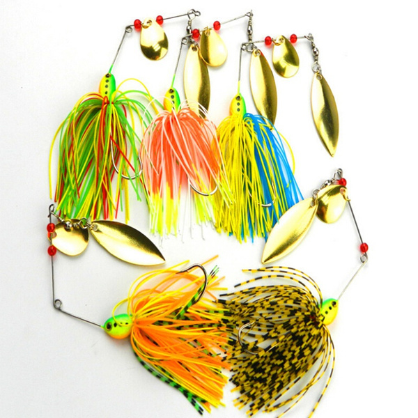 Global shipping Fishing Hard Spinner Lure Spinnerbait Pike Bass