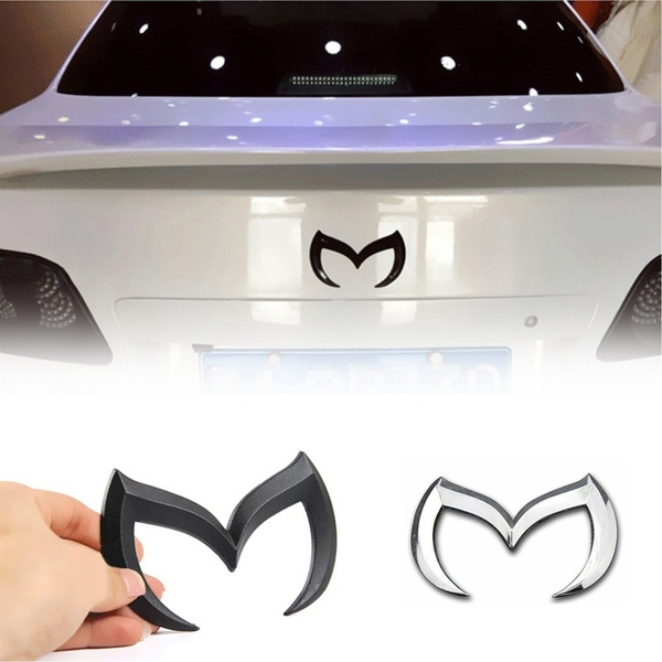Nice Nice Car SUV Trunk Rear 3D Metal Devil M Chrome Logo Emblem Decal  Sticker for MAZDA