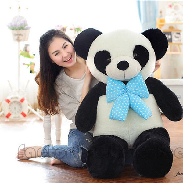 39'' Giant Big Huge Panda Teddy Bear Plush Soft Toys Doll Stuffed Animals Gift 