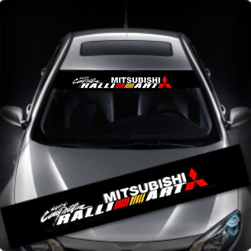 Ralliart Windows/Windshield Car Sticker Decal 131x21CM | Wish