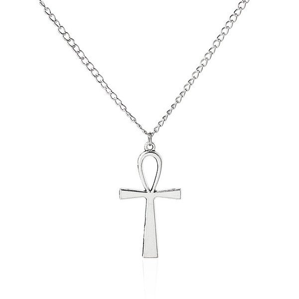 Antique Silver Egyptian Big Ankh Cross 