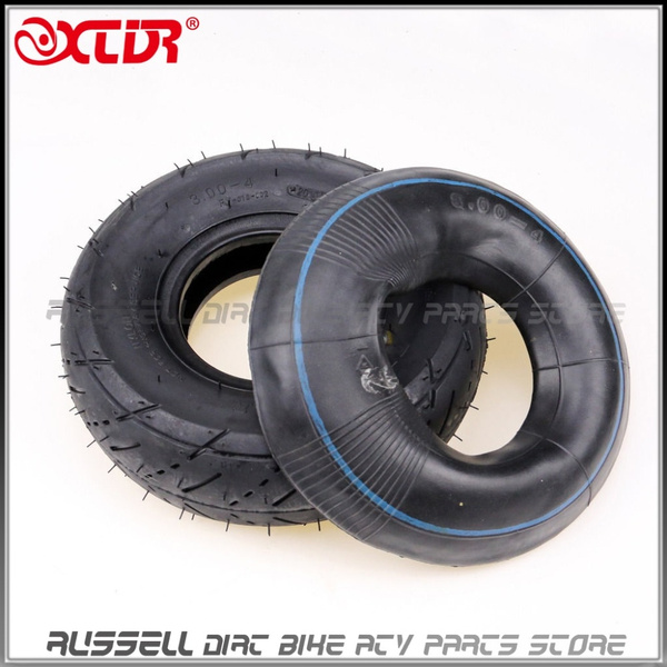 Scooter Tyre Tube 3.00-4 Tire Wheels For Mini 2 Stroke Quad ATV Motor ...