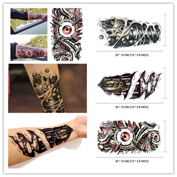 21X10 CM New Fashion Man 3D Tattoo Robot Arm Waterproof Temporary Tattoo  Stickers - Price history & Review | AliExpress Seller - Perfect with Style  | Alitools.io