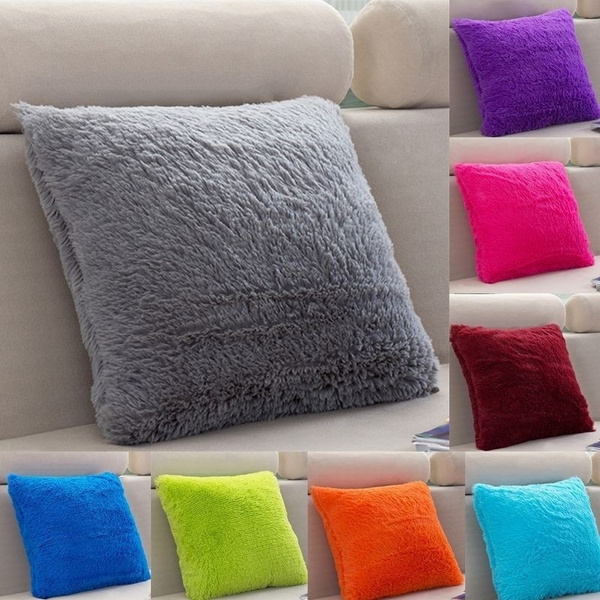 plush cushion covers