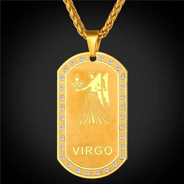 Virgo shop necklace mens