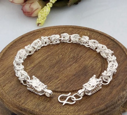 New Fashion Silver Dragon-design Bangle&Bracelet Chain Men Gift