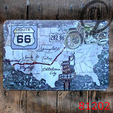 route66, posterspainting, Decor, garagesign