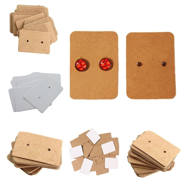 Cardboard Display Cards Paper Cards Earring Holder Ear Studs Hanging Cards 