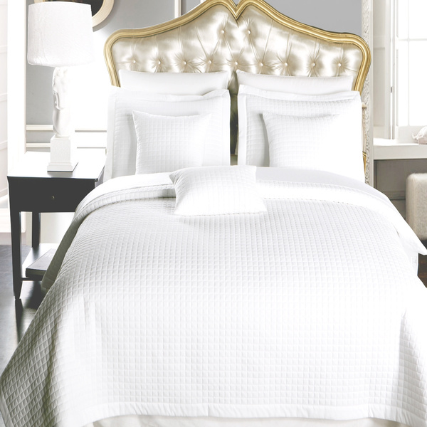 Luxury Checkered Quilted WrinkleFree Bedspread Set By Royal Hotel Wish