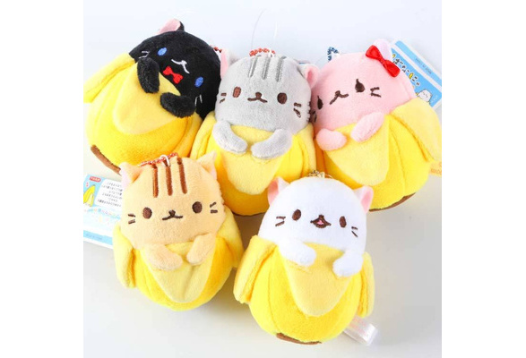 cat banana plush