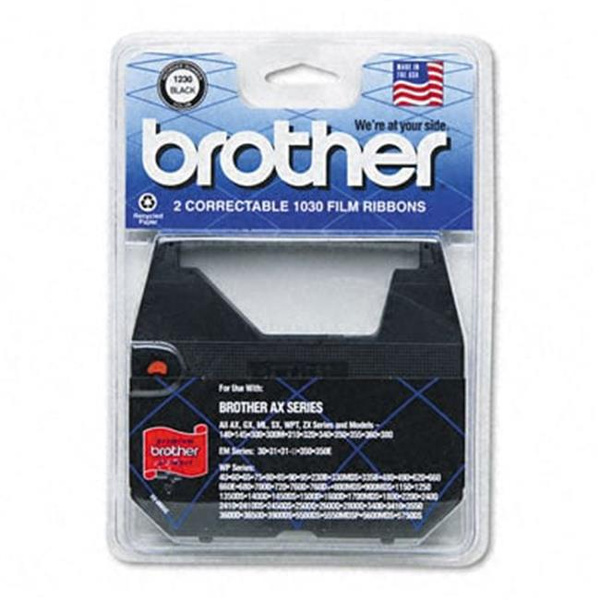 Brother 1230 1030/1031 Typewriter Ribbon Film 50K Yield Black Two