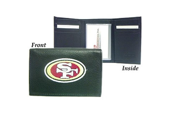 San Francisco 49ers Embroidered Leather Tri-Fold Wallet - Sports