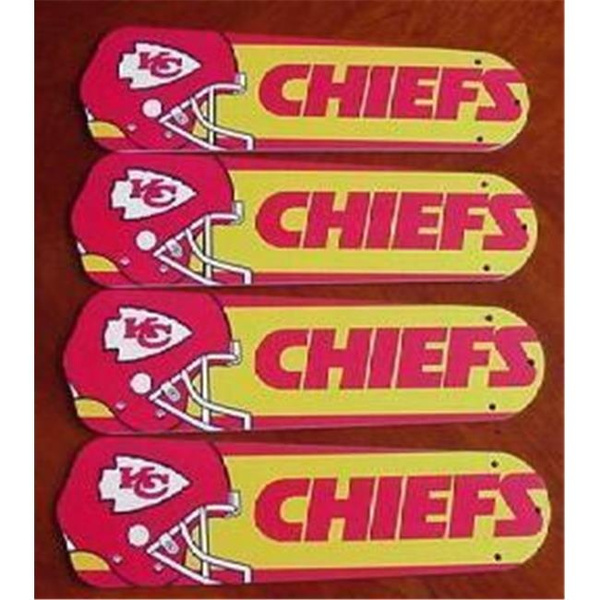 NFL Kansas City Chiefs 52 Ceiling Fan Blades Only, Ceiling Fan Blades