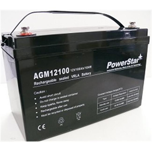 POWERSTAR Group 27 12V 100Ah Sealed Lead Acid Rechargeable Deep Cycle Battery 
