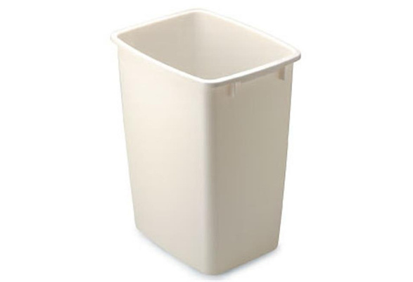 Rubbermaid Open-top Waste Basket, White - 36 qt